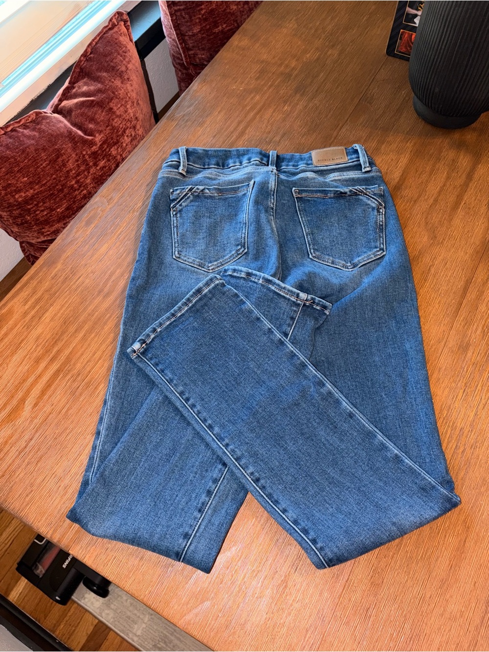 Buckle Black Medium Wash Straight Leg Jeans - Picture 2 of 2